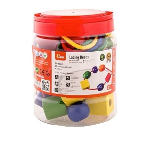 Margele mari din lemn <br />colorate (0564-VI)