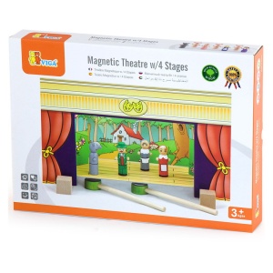 Teatru de papusi magnetic din lemn (0803-VI)