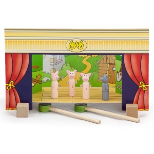 Teatru de papusi magnetic din lemn (0803-VI)