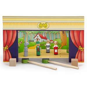 Teatru de papusi magnetic din lemn (0803-VI)