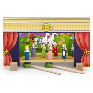 Teatru de papusi magnetic din lemn (0803-VI)