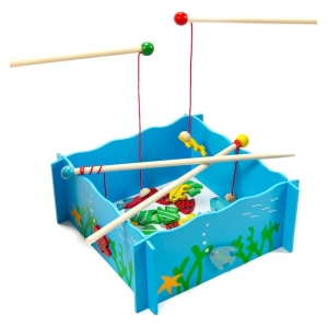 Joc magnetic de pescuit din lemn (0744-FA)