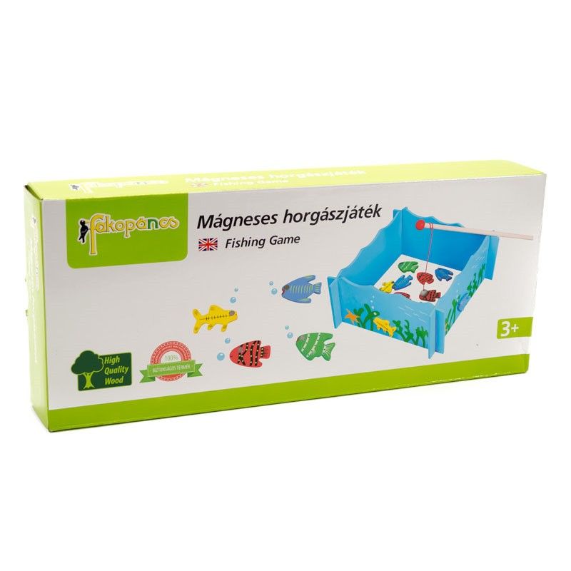 Joc magnetic de pescuit <br />din lemn Joc magnetic de pescuit din lemn (0744-FA)