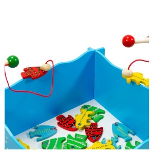 Joc magnetic de pescuit din lemn (0744-FA)