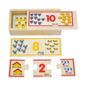 Puzzle lemn Invatam numerele (2576-FA)