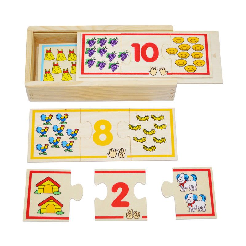 Puzzle lemn <br />Invatam numerele Puzzle lemn Invatam numerele (2576-FA)