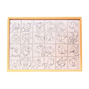 Puzzle din lemn Potriveste imaginile (0096-FA)