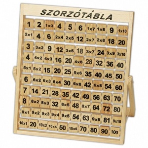 Tabla inmultirii <br />din lemn (0815-FA)
