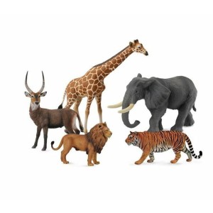 Animale salbatice Safari, set 5 figurine, Collecta, dimensiune: cutie: 33x30x10 cm – fotografie produs