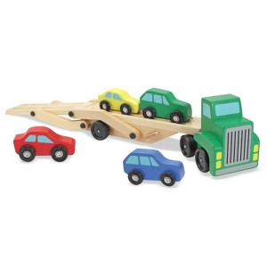 Transportor de masini, Melissa & Doug, dimensiune: 30x15x8 cm – fotografie produs