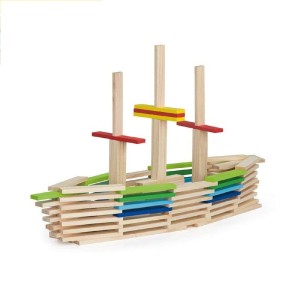 Cuburi creative din lemn 250 buc., dimensiune: cutie: 22x22x22 cm – fotografie produs