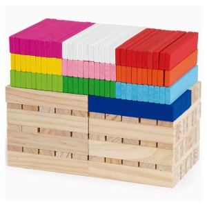 Cuburi creative din lemn 250 buc., dimensiune: cutie: 22x22x22 cm – fotografie produs