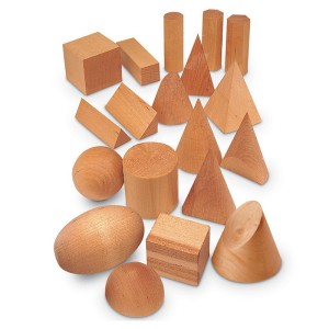 Set montessori forme geometrice din lemn, culoare: Multicolor, dimensiune: intre 5-8 cm – fotografie produs