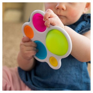 Jucarie senzoriala cu butoane moi, Fat Brain Toys, culoare: Multicolor, dimensiune: cm – fotografie produs