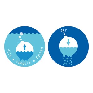 Plui Rainball verde, Mingiuta senzoriala cu apa, culoare: Verde, dimensiune: 9x9x9 cm – fotografie produs