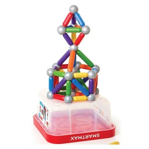 Joc magnetic SmartMax, Build XXL, 70 piese, culoare: Multicolor, dimensiune: cutie: 36x36x19 cm – fotografie produs