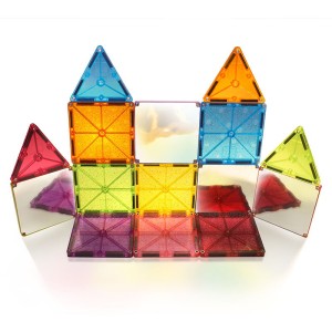 MAGNA-TILES Stardust cu sclipici si oglinzi 15 piese, culoare: Multicolor, dimensiune: cutie: 23x6x19 cm – fotografie produs
