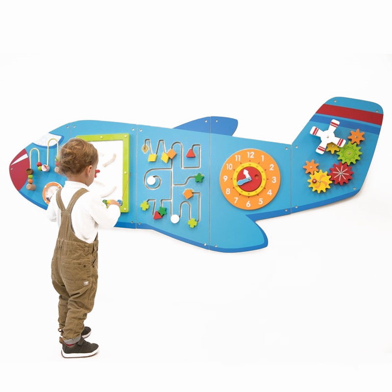 Plow Children forgetful Jucarie de perete multifunctional XXL, Avion (180 cm) - Creatoys.ro