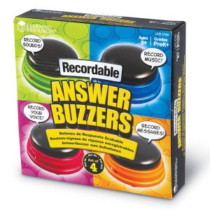Buzzers cu functie de inregistrare, set de 4 buc., culoare: Multicolor, dimensiune: cutie: 19x5x20 cm – fotografie produs