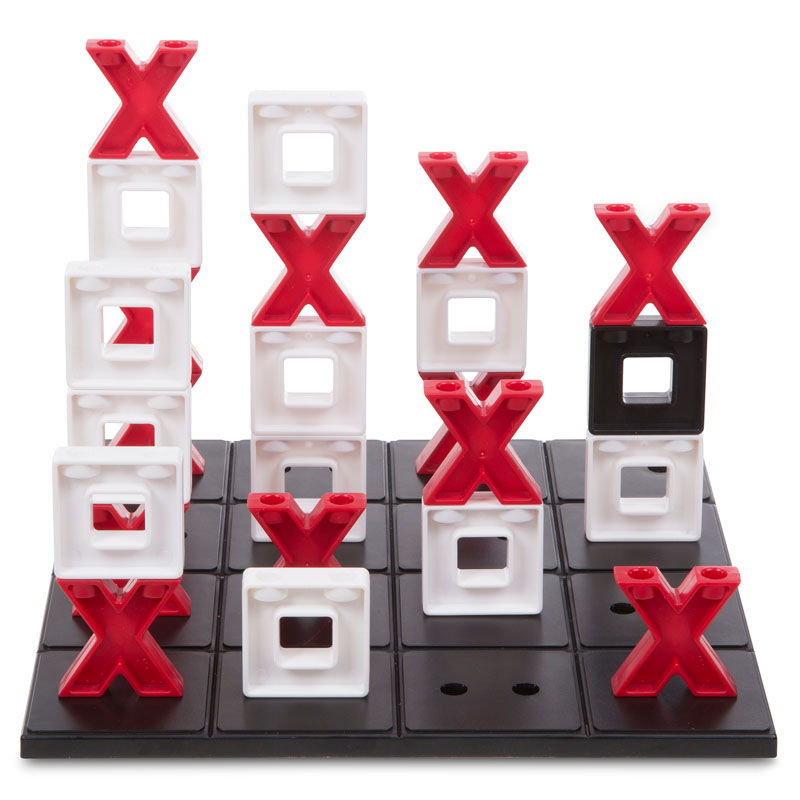 Tic Stac Toe - joc X si O versiune 3D Tic Stac Toe - joc X si O versiune 3D (MD2097)