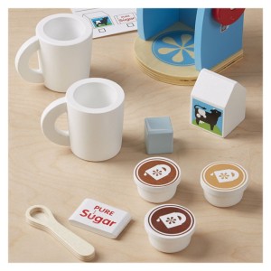 Espressor din lemn cu accesorii, Melissa & Doug, culoare: Multicolor, dimensiune: cutie: 35x11x26 cm – fotografie produs