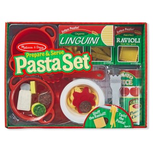 Set de joaca Paste italiene, 50 piese, Melissa & Doug, culoare: Multicolor, dimensiune: 41x30x9 cm – fotografie produs