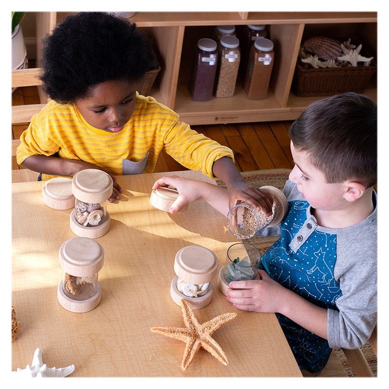 Treasure Tubes Clear, Guidecraft Treasure Tubes Clear, Guidecraft, culoare: Natur, dimensiune: tub mare: 14x7 cm – fotografie produs