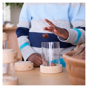 Treasure Tubes Clear, Guidecraft, culoare: Natur, dimensiune: tub mare: 14x7 cm – fotografie produs