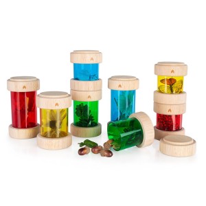 Treasure Tubes Colors, Guidecraft, culoare: Multicolor, dimensiune: tub mare: 14x7 cm – fotografie produs