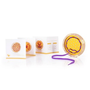 Geo Shape, set de insiretat cu ghiduri, Guidecraft, culoare: Multicolor, dimensiune: cutie: 38x9x25 cm – fotografie produs