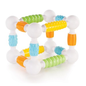 Grippies Builders, set magnetic senzorial, 20 piese, culoare: Multicolor, dimensiune: cutie: 21x21x31 cm – fotografie produs