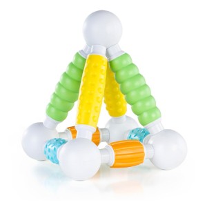 Grippies Builders, set magnetic senzorial, 20 piese, culoare: Multicolor, dimensiune: cutie: 21x21x31 cm – fotografie produs