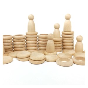 Nins rings & coins natur, Grapat, culoare: Natur, dimensiune: omulet: 6 cm – fotografie produs