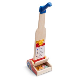 Aspirator din lemn cu accesorii, Melissa & Doug, culoare: Multicolor, dimensiune: 51x17x15 cm – fotografie produs