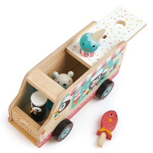 Furgoneta Penguin’s cu inghetata, culoare: Multicolor, dimensiune: 21x11x10 cm – fotografie produs