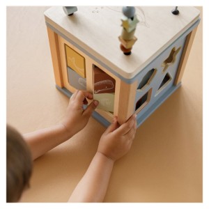 Centru de activitati pentru bebe, Ocean Blue, Little Dutch, culoare: Multicolor, dimensiune: cutie: 23x22x22 cm – fotografie produs