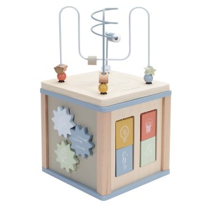 Centru de activitati pentru bebe, Ocean Blue, Little Dutch, culoare: Multicolor, dimensiune: cutie: 23x22x22 cm – fotografie produs