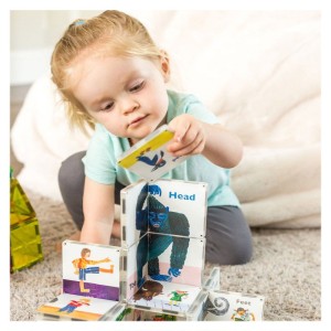 Magna-Tiles, Din cap pana in picioare, Eric Carle, culoare: Multicolor, dimensiune: cutie: 17x7x17 cm – fotografie produs