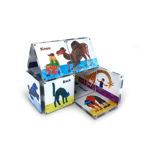 Magna-Tiles, Din cap pana in picioare, Eric Carle, culoare: Multicolor, dimensiune: cutie: 17x7x17 cm – fotografie produs
