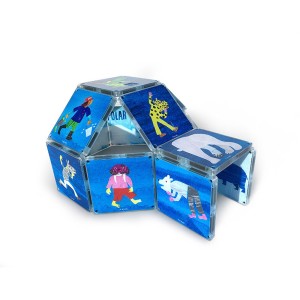 Magna-Tiles, Ursule polar, tu ce auzi?, Eric Carle, culoare: Multicolor, dimensiune: cutie: 17x7x17 cm – fotografie produs