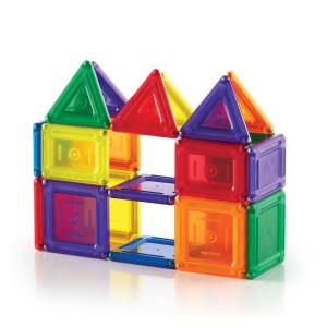 PowerClix Solids, set magnetic, 44 piese, Guidecraft, culoare: Multicolor, dimensiune: cutie: 38x6x28 cm – fotografie produs