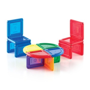 PowerClix Solids, set magnetic, 44 piese, Guidecraft, culoare: Multicolor, dimensiune: cutie: 38x6x28 cm – fotografie produs