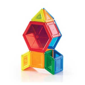 PowerClix Solids, set magnetic, 44 piese, Guidecraft, culoare: Multicolor, dimensiune: cutie: 38x6x28 cm – fotografie produs