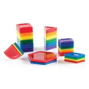 PowerClix Solids, set magnetic, 44 piese, Guidecraft, culoare: Multicolor, dimensiune: cutie: 38x6x28 cm – fotografie produs