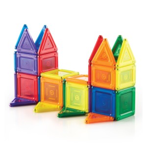 PowerClix Solids, set magnetic, 44 piese, Guidecraft, culoare: Multicolor, dimensiune: cutie: 38x6x28 cm – fotografie produs