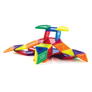 PowerClix Solids, set magnetic, 44 piese, Guidecraft, culoare: Multicolor, dimensiune: cutie: 38x6x28 cm – fotografie produs