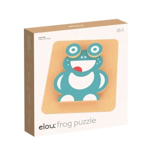 Puzzle 3D Broscuta, jucarie din pluta, Elou Cork, culoare: Multicolor, dimensiune: 19x22x4 cm – fotografie produs