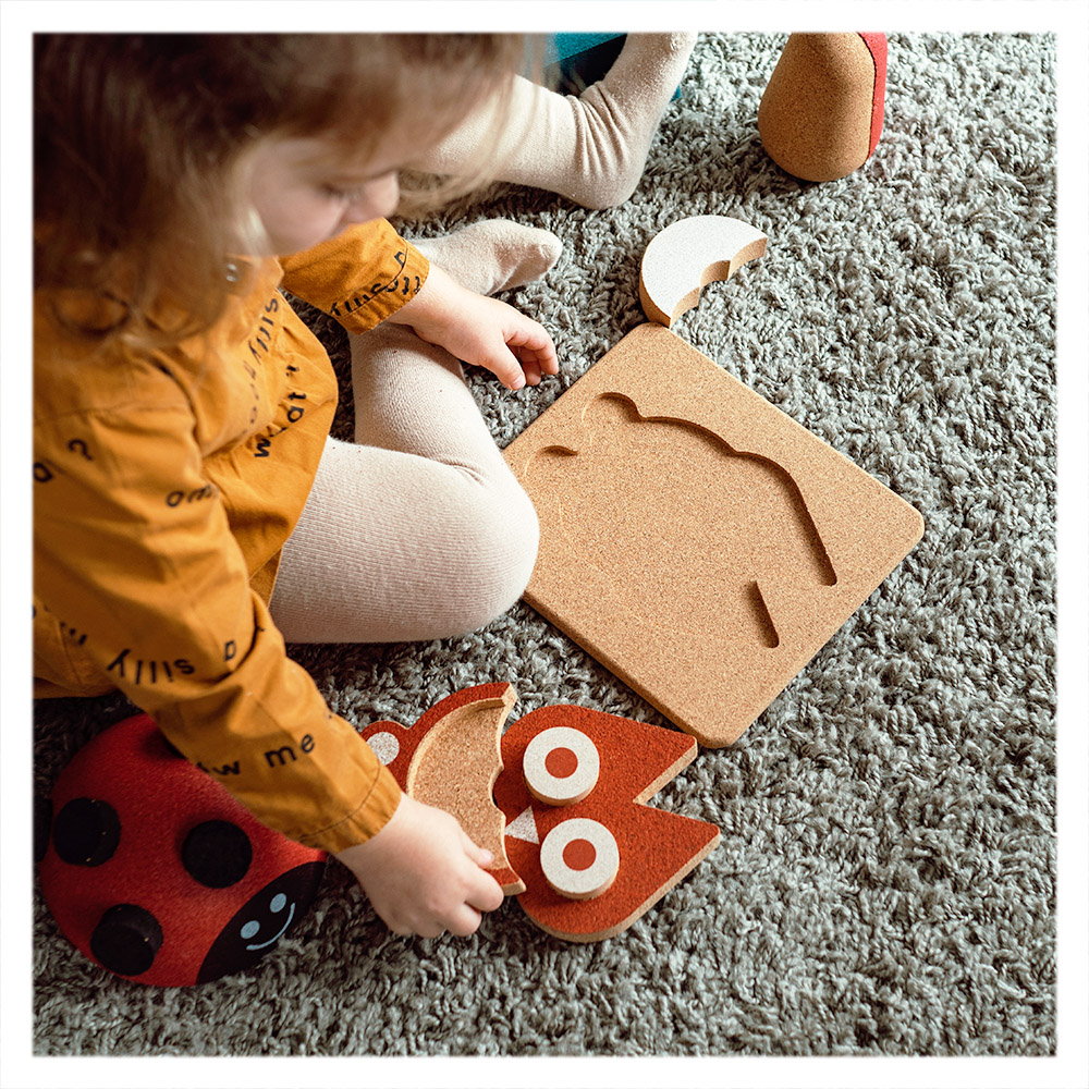 Puzzle 3D Bufnita, jucarie din pluta, Elou Cork Puzzle 3D Bufnita, jucarie din pluta, Elou Cork, culoare: Multicolor, dimensiune: 19x22x4 cm – fotografie produs