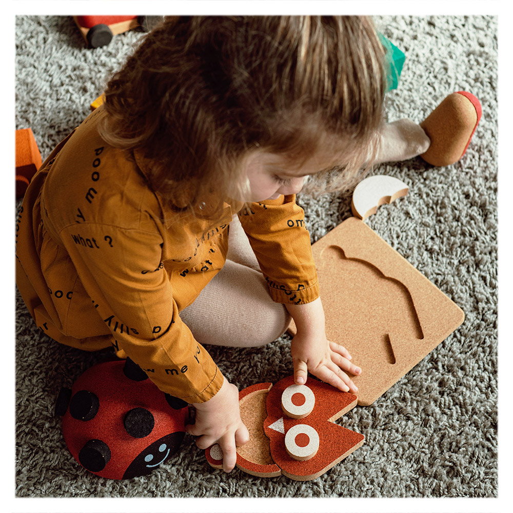 Puzzle 3D Bufnita, jucarie din pluta, Elou Cork Puzzle 3D Bufnita, jucarie din pluta, Elou Cork, culoare: Multicolor, dimensiune: 19x22x4 cm – fotografie produs