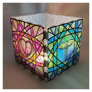 Magna-Tiles Luminary, vitralii mari, culoare: Multicolor, dimensiune: cutie: 17x7x16 cm – fotografie produs